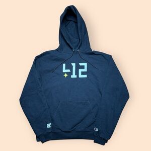 Four One Two X Champion Hoodie Black Men’s MediumPittsburgh 412